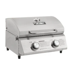 Monument Grills 2-Burner Portable Tabletop Propane Gas Grill - Stainless Steel -Kitchen BBQ Sale 13742 04