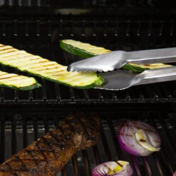 Broil King Baron 12-Inch Stainless Steel Precision Locking Tong Tool -Kitchen BBQ Sale 64036 Baron Tong 12in Lifestyle 03