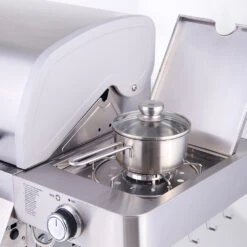 Monument Grills 6-Burner Propane Gas Grill In Stainless With LED Controls, Rotisserie Kit, And Side Burner -Kitchen BBQ Sale 77352 08