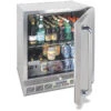 Alfresco Grills 28-Inch 7.25 Cu. Ft. Capacity Stainless Steel Outdoor Rated Refrigerator -Kitchen BBQ Sale Alfresco Freestanding Refrigerator One Door Open