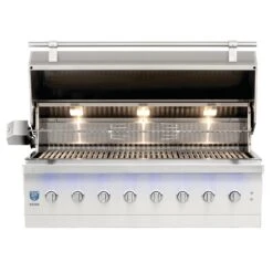 American Made Grills Encore 54-Inch 8-Burner Built-In Multi Fuel Wood / Charcoal / Natural Gas Grill