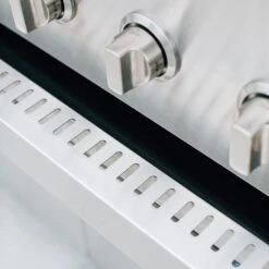 American Made Grills Encore 54-Inch 8-Burner Built-In Multi Fuel Wood / Charcoal / Natural Gas Grill -Kitchen BBQ Sale American Made Grills Multi Fuel Wood Charcoal Gas Grill DripTray