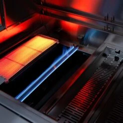 American Made Grills Encore 54-Inch 8-Burner Built-In Multi Fuel Wood / Charcoal / Natural Gas Grill -Kitchen BBQ Sale American Made Grills Multi Fuel Wood Charcoal Gas Grill Infrared Sear