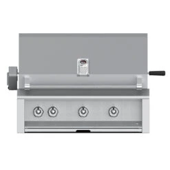 Aspire By Hestan 36-Inch 3-Burner Built-In Natural Gas Grill With Infrared Sear Burner And Rotisserie Burner - Stainless Steel