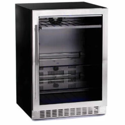 Azure 24-Inch 5.6 Cu. Ft. Beverage Cooler - Stainless Steel - 2.0 Version 15 Azure 24-Inch 5.6 Cu. Ft. Beverage Cooler - Stainless Steel - 2.0 Version -Kitchen BBQ Sale Azure 24 Inch 5 6 Cu Ft Outdoor Rated Beverage Cooler Stainless Steel 2 0 Version A224BEV S Side View
