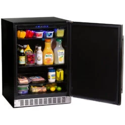 Azure 24-Inch 5.6 Cu. Ft. Outdoor Rated Compact Refrigerator - Stainless Steel - 2.0 Version 13 Azure 24-Inch 5.6 Cu. Ft. Outdoor Rated Compact Refrigerator - Stainless Steel - 2.0 Version -Kitchen BBQ Sale Azure 24 Inch 5 6 Cu Ft Outdoor Rated Compact Refrigerator Stainless Steel 2 0 Version A224R S Angled Open