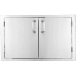 BBQGrills Brentwood Series 32-Inch X 21-Inch Stainless Steel Enclosed Water-Resistant Dry Storage Pantry With Shelf -Kitchen BBQ Sale BBQGrills Brentwood Series 32 Inch x 21 Inch Stainless Steel Enclosed Water Resistant Dry Storage Pantry with Shelf BBQ 260 DRY STG Front View