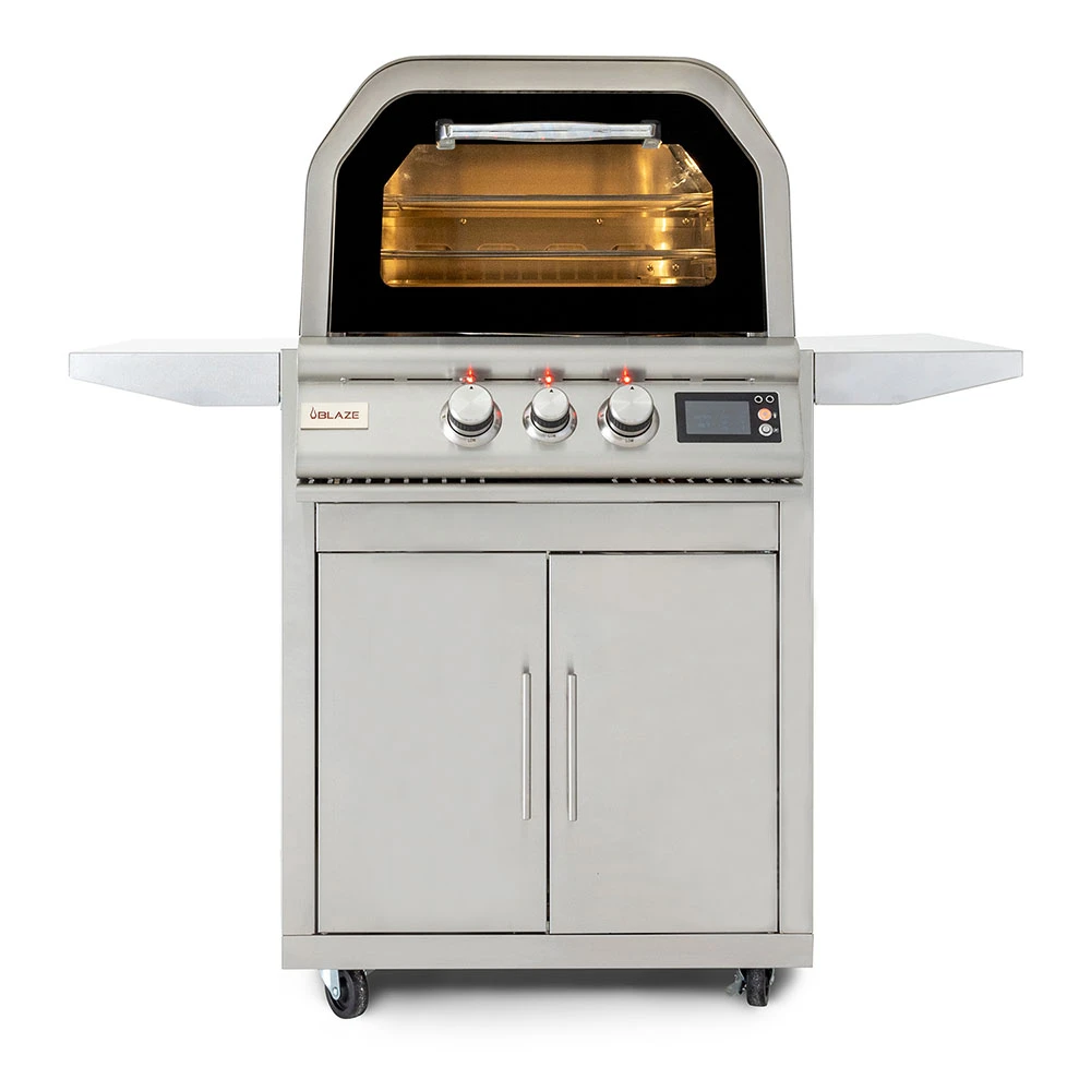Blaze 26-Inch Freestanding Natural Gas Stainless Steel Outdoor Pizza Oven With Rotisserie 3 Blaze 26-Inch Freestanding Natural Gas Stainless Steel Outdoor Pizza Oven With Rotisserie