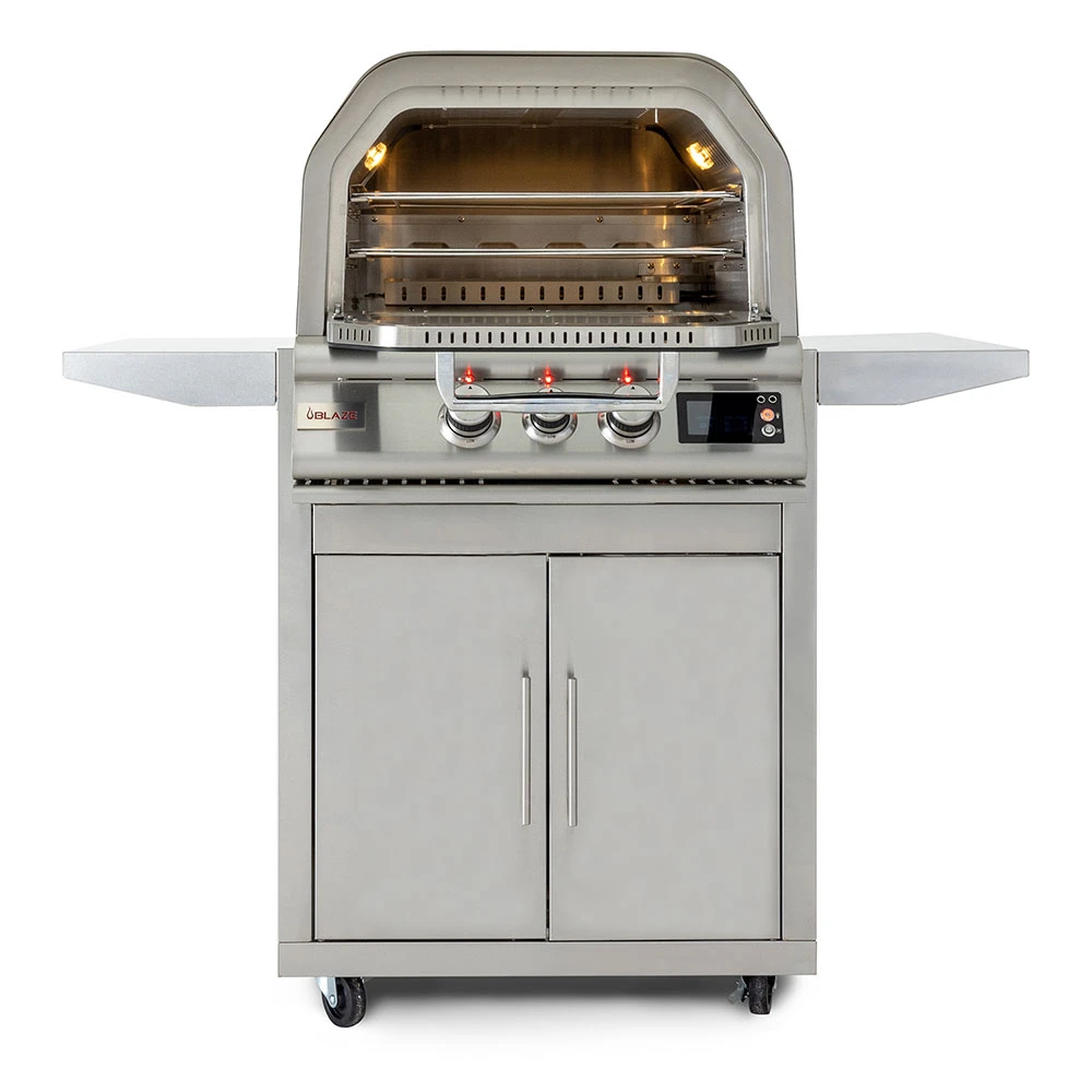Blaze 26-Inch Freestanding Natural Gas Stainless Steel Outdoor Pizza Oven With Rotisserie 4 Blaze 26-Inch Freestanding Natural Gas Stainless Steel Outdoor Pizza Oven With Rotisserie - Image 2