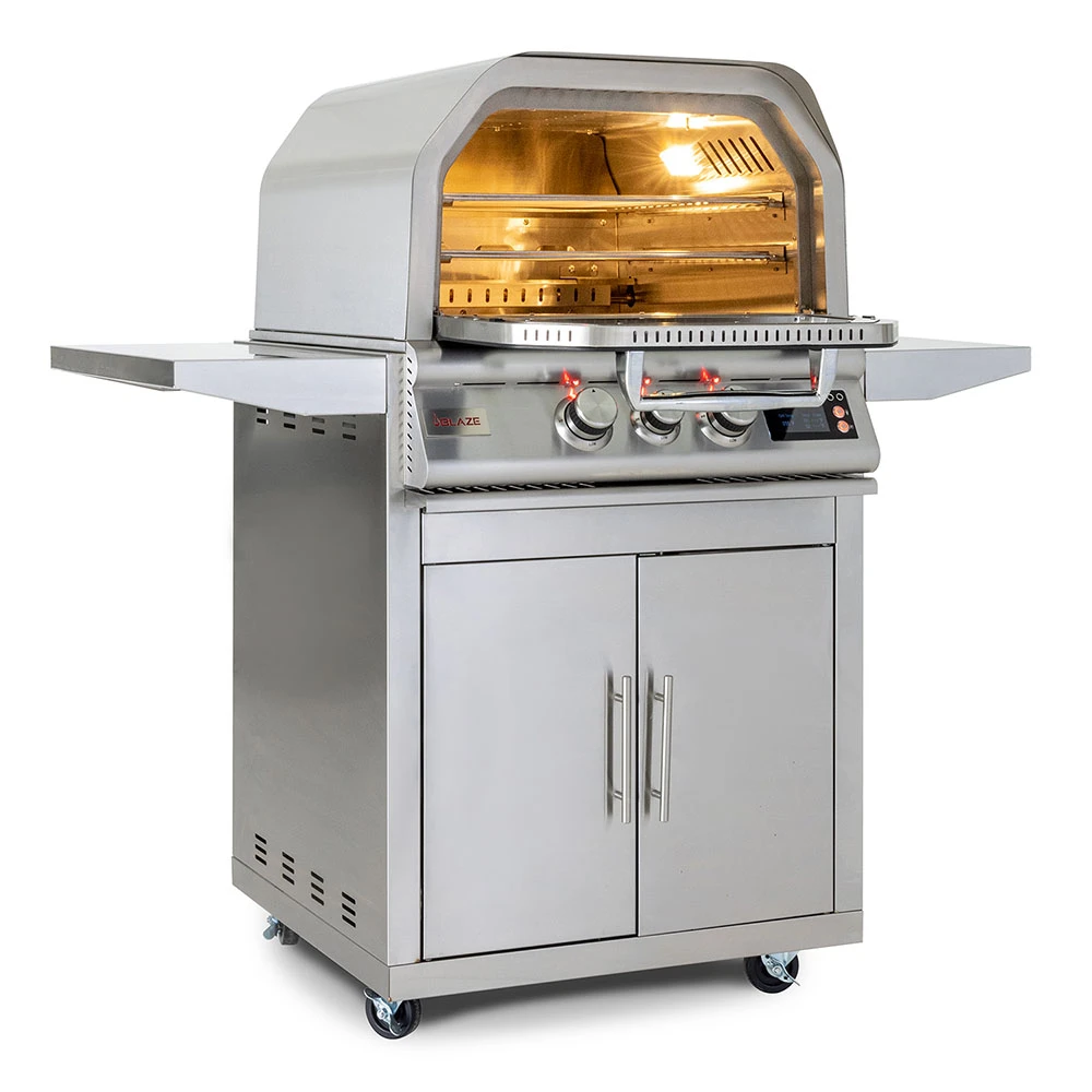 Blaze 26-Inch Freestanding Natural Gas Stainless Steel Outdoor Pizza Oven With Rotisserie 5 Blaze 26-Inch Freestanding Natural Gas Stainless Steel Outdoor Pizza Oven With Rotisserie - Image 3