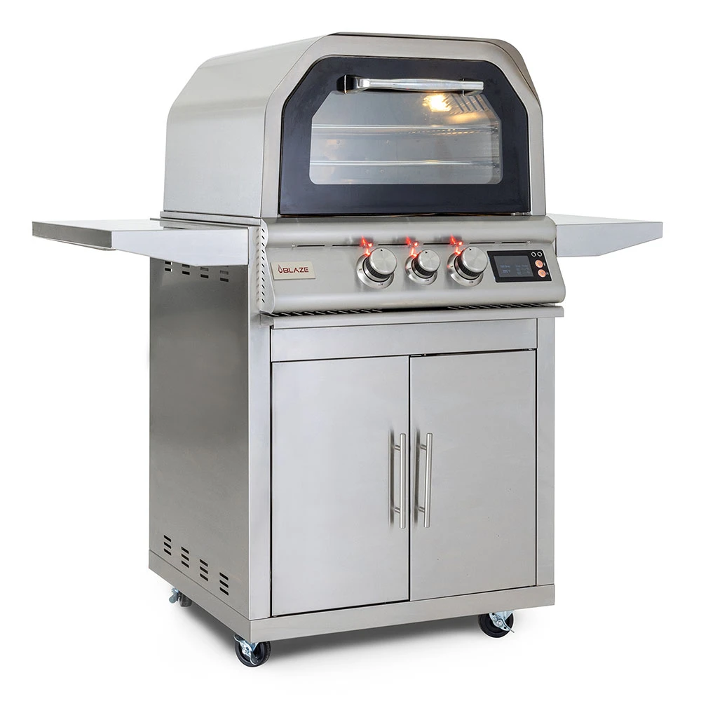 Blaze 26-Inch Freestanding Natural Gas Stainless Steel Outdoor Pizza Oven With Rotisserie 6 Blaze 26-Inch Freestanding Natural Gas Stainless Steel Outdoor Pizza Oven With Rotisserie - Image 4