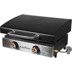 Blackstone Griddle Original 22-Inch 2-Burner Tabletop Propane Gas Commercial Style Flat Top Griddle With Hood -Kitchen BBQ Sale Blackstone 1813 original 22 inch tabletop griddle with hood