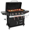 Blackstone Griddle Patio Cabinet 36-in 4-Burner Freestanding Propane Gas Commercial Style Flat Top Grill With Air Fryer