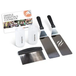 Blackstone Griddle 5-Piece Professional Grade Griddle Tool Kit (Two Liquid Dispensers, Two Spatulas, Scraper, And Cookbook)