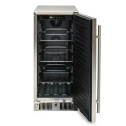 Blaze 15-Inch 3.2 Cu. Ft. Outdoor Rated Compact Refrigerator -Kitchen BBQ Sale Blaze 15 Inch 3 2 Cu Ft Outdoor Rated Compact Refrigerator Open