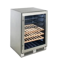 Blaze 24-Inch 5.5 Cu. Ft. Outdoor Rated Beverage Cooler With Glass Door 18 Blaze 24-Inch 5.5 Cu. Ft. Outdoor Rated Beverage Cooler With Glass Door -Kitchen BBQ Sale Blaze 24 Inch 5 5 Cu Ft Outdoor Rated Beverage Cooler with Glass Door Angled