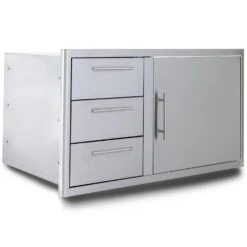 Blaze Grills 39-Inch Access Door & Stainless Steel Triple Drawer Combo With Illuminated Drawers