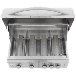 Blaze Grills LTE 40-Inch 5-Burner Freestanding Natural Gas Grill With Rear Infrared Burner & Grill Lights 19 Blaze Grills LTE 40-Inch 5-Burner Freestanding Natural Gas Grill With Rear Infrared Burner & Grill Lights -Kitchen BBQ Sale Blaze Grills LTE 40 Inch 5 Burner Freestanding Natural Gas Grill BLZ 5LTE2 NG BLZ 5 CART Down View Burners