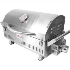 Blaze Grills Professional Marine Grade 27-Inch 12,000 BTU Portable Propane Gas Grill -Kitchen BBQ Sale Blaze Grills Marine Grade 12000 BTU Professional Portable Propane Gas Grill BLZ 1PRO PRTMG LP Side View Closed