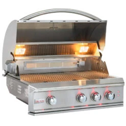 Blaze Grills Professional 34-Inch 3-Burner Built-In Natural Gas Grill With Rear Infrared Burner
