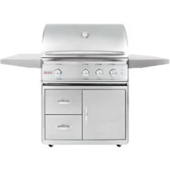 Blaze Grills Professional 34-Inch 3-Burner Freestanding Natural Gas Grill With Rear Infrared Burner