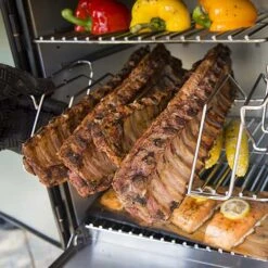 Broil King Smoke 28-Inch Vertical Charcoal Upright BBQ Smoker -Kitchen BBQ Sale Broil King 923610 Smoke 28 Inch Vertical Charcoal Upright Smoker Food Lifestyle 1