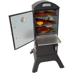 Broil King Smoke 28-Inch Vertical Charcoal Upright BBQ Smoker -Kitchen BBQ Sale Broil King 923610 Smoke 28 Inch Vertical Charcoal Upright Smoker Open