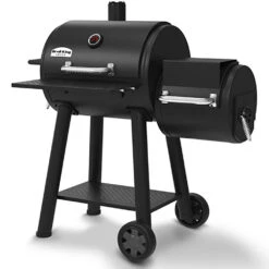 Broil King Smoke Offset 500 Smoker 26-Inch Charcoal Grill -Kitchen BBQ Sale Broil King 955050 Smoke Offset 500 Smoker 26 Inch Charcoal Grill Right
