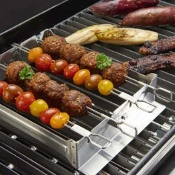 Broil King Stainless Steel Narrow Kebab Rack -Kitchen BBQ Sale Broil King Stainless Steel Narrow Kebab Rack 69138 03