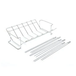 Broil King Stainless Steel Reversible Rib And Skewer Rack -Kitchen BBQ Sale Broil King Stainless Steel Reversible Rib and Skewer Rack 64233 02 3