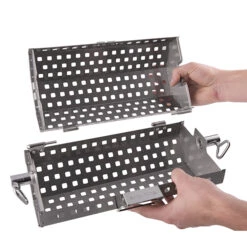 Broil King Stainless Steel Rotisserie Tumble Basket 8 Broil King Stainless Steel Rotisserie Tumble Basket -Kitchen BBQ Sale Broil King Stainless Steel Rotisserie Tumble Basket BK 64875 action 02 1
