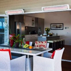 Bromic Heating Tungsten Smart-Heat 44-Inch 4000W 240V Electric Patio Heater - White -Kitchen BBQ Sale Bromic Heating Tungsten Smart Heat White Lifestyle