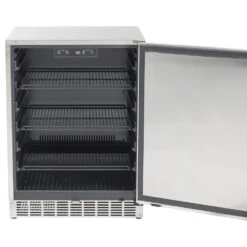 Bull BBQ 24-Inch 5.0 Cu. Ft. Capacity Stainless Steel Outdoor Rated Compact Refrigerator With Locking Door -Kitchen BBQ Sale Bull BBQ 24 Inch 5 0 Cu Ft Capacity Stainless Steel Outdoor Rated Compact Refrigerator with Locking Door 12100 Open