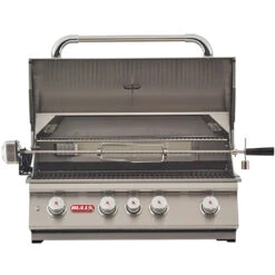 Bull BBQ Angus 30-Inch 4-Burner Built-In Natural Gas Grill With Rear Infrared Burner 14 Bull BBQ Angus 30-Inch 4-Burner Built-In Natural Gas Grill With Rear Infrared Burner -Kitchen BBQ Sale Bull BBQ Angus 30 Inch 4 Burner Built In Natural Gas Grill with Rear Infrared Burner 47629 Open Front View