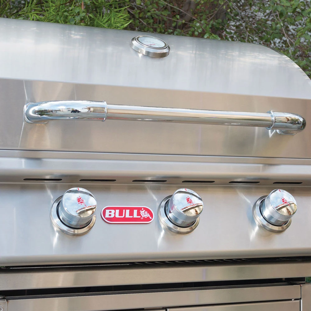 Bull BBQ Fully-Assembled 6 Ft. El Mundo BBQ Island With 25-Inch Steer Premium Grill, Fridge And Vertical Door - Grey Stucco 11 Bull BBQ Fully-Assembled 6 Ft. El Mundo BBQ Island With 25-Inch Steer Premium Grill, Fridge And Vertical Door - Grey Stucco - Image 9