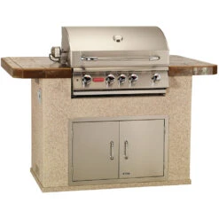 Bull BBQ Fully-Assembled 5 Ft. Master-Q BBQ Island With 30-Inch Angus Grill And 30-Inch Double Door - Stucco Base And Tile Countertop -Kitchen BBQ Sale Bull BBQ Fully Assembled 5 Ft Master Q Outdoor Kitchen Island 31004 BBQGrills com Closed Updated