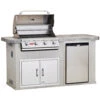 Bull BBQ Fully-Assembled 6 Ft. Power-Q BBQ Island With 30-Inch Outlaw Grill, Fridge And 30-Inch Double Door - Stucco Base And Tile Countertop -Kitchen BBQ Sale Bull BBQ Fully Assembled 6 Ft Power Q BBQ Island with 30 Inch Outlaw Grill Fridge and Double Door Stucco Base and Tile Counte