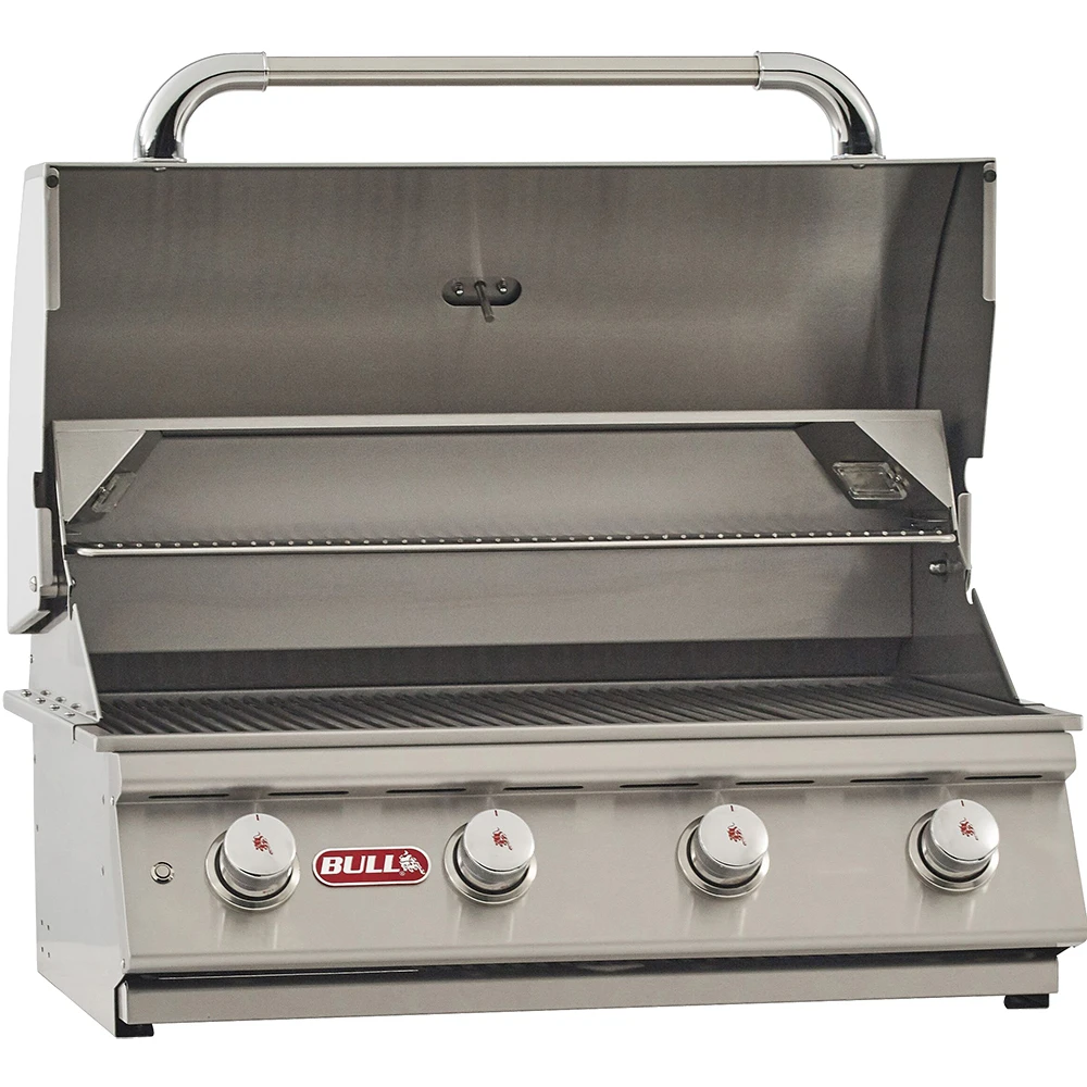 Bull BBQ Fully-Assembled 8 Ft. Power BBQ BBQ Island With 30-Inch Lonestar Grill, Fridge And 30-Inch Double Door - Rock Base And Tile Countertop 6 Bull BBQ Fully-Assembled 8 Ft. Power BBQ BBQ Island With 30-Inch Lonestar Grill, Fridge And 30-Inch Double Door - Rock Base And Tile Countertop - Image 4