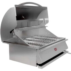 Cal Flame G Series 30-Inch Built-In Charcoal Grill 14 Cal Flame G Series 30-Inch Built-In Charcoal Grill -Kitchen BBQ Sale Cal Flame G Series 30 Inch Built In Charcoal Grill BBQ18G870 Side View Open