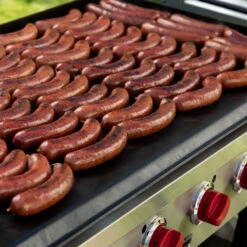 Camp Chef 46-Inch 6-Burner Freestanding Propane Gas Commercial Style Flat Top Griddle -Kitchen BBQ Sale Camp Chef 46 Inch 6 Burner Freestanding Propane Gas Commercial Style Flat Top Griddle Sausage