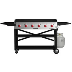 Camp Chef 46-Inch 6-Burner Freestanding Propane Gas Commercial Style Flat Top Griddle