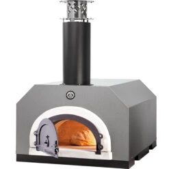 Chicago Brick Oven CBO-500 Countertop Wood-Fired Residential Outdoor Pizza Oven - Silver