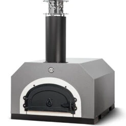 Chicago Brick Oven CBO-500 Countertop Wood-Fired Residential Outdoor Pizza Oven - Silver -Kitchen BBQ Sale Chicago Brick Oven CBO 500 Countertop Wood Fired Residential Outdoor Pizza Oven Silver CBO O CT 500SV Closed