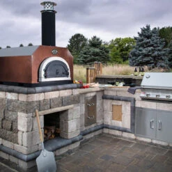 Chicago Brick Oven CBO-500 Countertop Wood-Fired Residential Outdoor Pizza Oven - Copper 14 Chicago Brick Oven CBO-500 Countertop Wood-Fired Residential Outdoor Pizza Oven - Copper -Kitchen BBQ Sale Chicago Brick Oven CBO 750 Countertop Wood Fired Residential Outdoor Pizza Oven Copper CBO O CT 750CV Lifestyle 1
