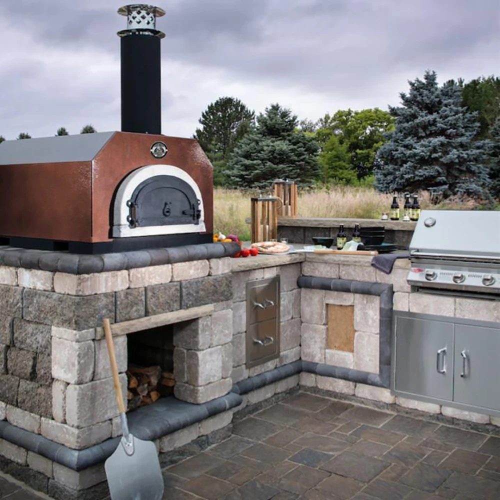 Chicago Brick Oven CBO-500 Countertop Wood-Fired Residential Outdoor Pizza Oven - Copper 5 Chicago Brick Oven CBO-500 Countertop Wood-Fired Residential Outdoor Pizza Oven - Copper - Image 3