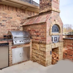 Chicago Brick Oven CBO-750 Hybrid Built-In Residential Outdoor DIY Pizza Oven Kit - Natural Gas -Kitchen BBQ Sale Chicago Brick Oven CBO 750 Hybrid Built In Residential Outdoor DIY Pizza Oven Kit Natural Gas CBO O KIT 750 HYB NG Lifestyle