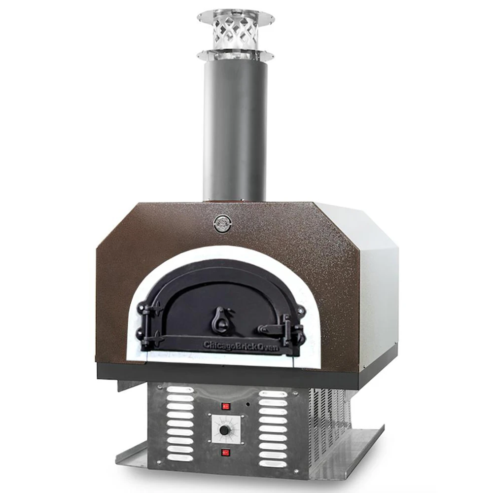 Chicago Brick Oven CBO-750 Hybrid Countertop Residential Outdoor Pizza Oven - Copper - Natural Gas 5 Chicago Brick Oven CBO-750 Hybrid Countertop Residential Outdoor Pizza Oven - Copper - Natural Gas - Image 3
