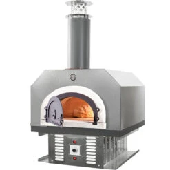 Chicago Brick Oven CBO-750 Hybrid Countertop Residential Outdoor Pizza Oven - Silver - Natural Gas
