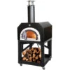 Chicago Brick Oven CBO-750 Mobile Wood-Fired Residential Outdoor Pizza Oven - Black