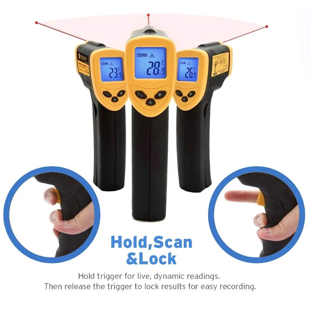 Chicago Brick Oven Digital Infrared Thermometer Gun 5 Chicago Brick Oven Digital Infrared Thermometer Gun - Image 3